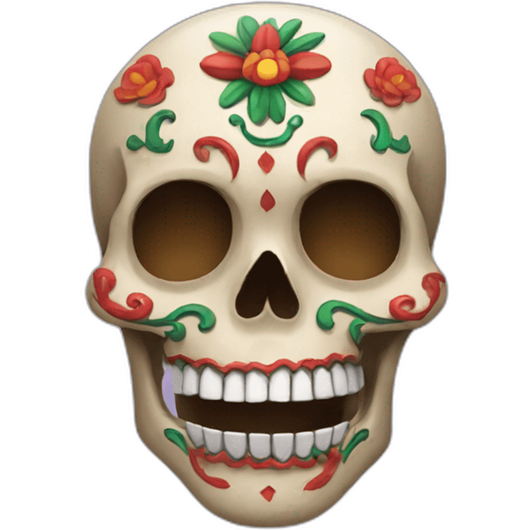 An Mexican skull emoji