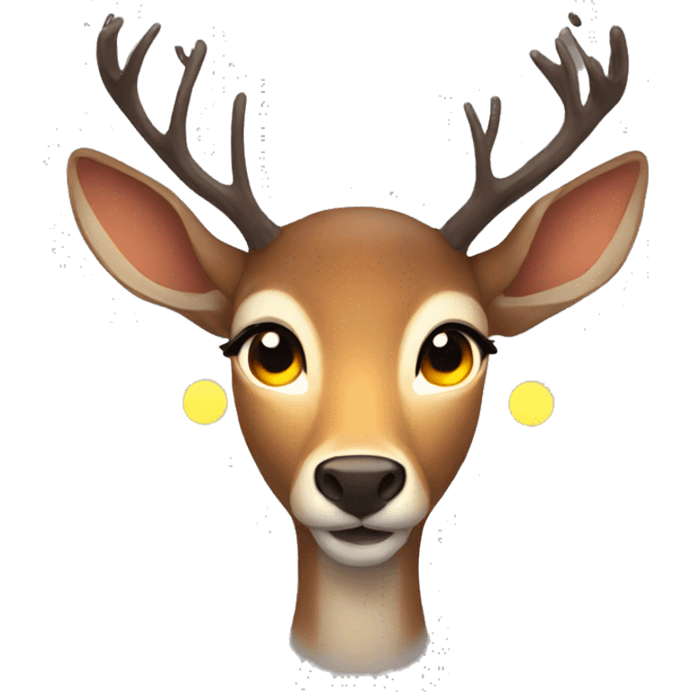 Deer glowing eyes emoji