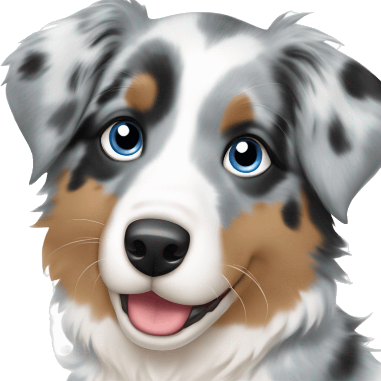 Australian shepherd blue Merle puppy emoji