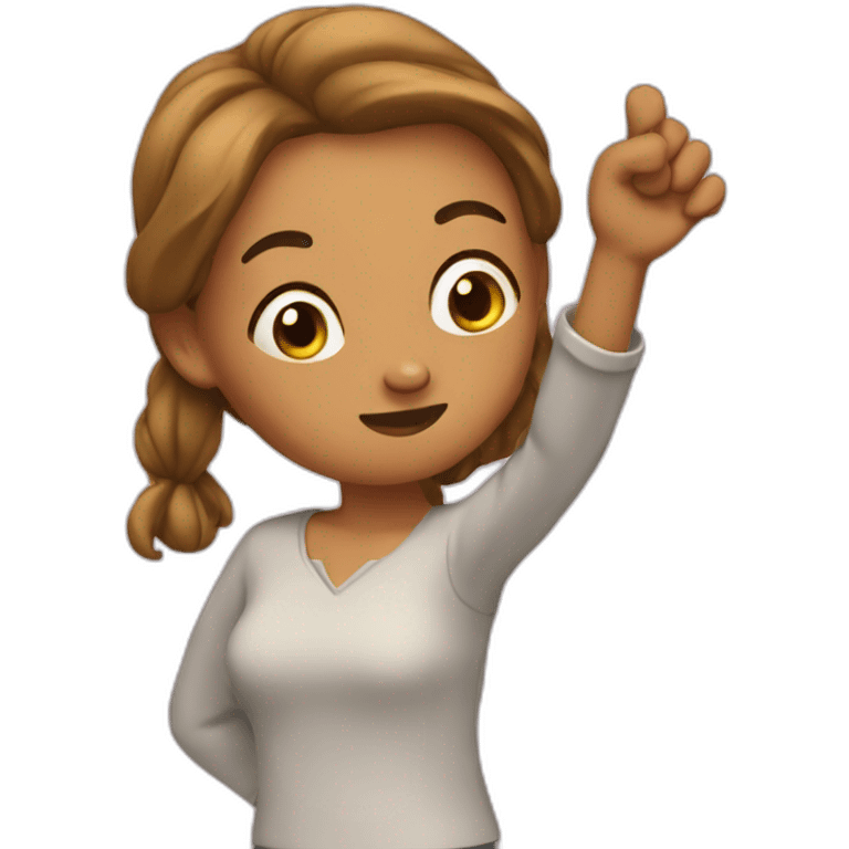 Femme qui dab emoji