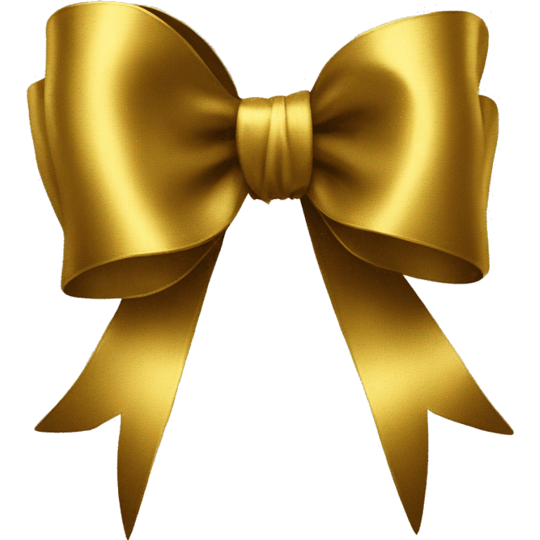 Bow in golden  emoji