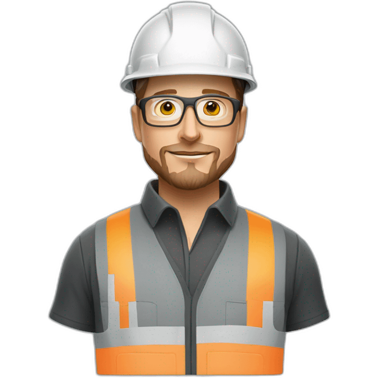 elon musk construction worker steel glasses beard emoji