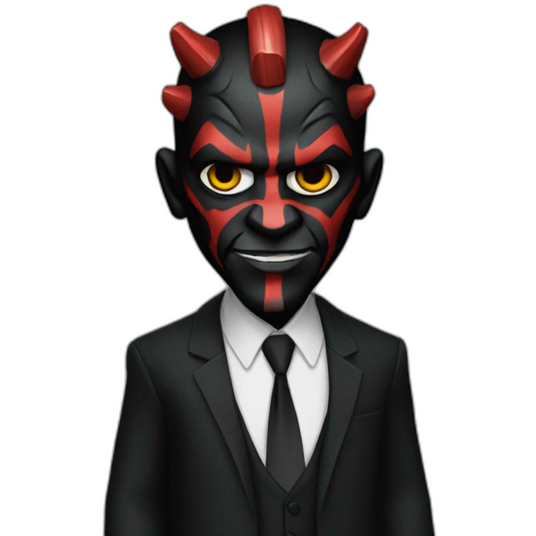 darth maul in suit and tie emoji