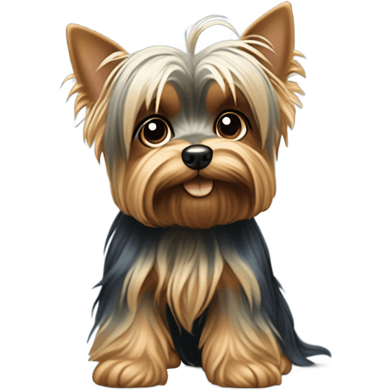 Teacup Yorkshire terrier  emoji