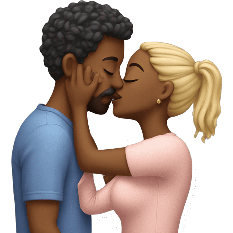 Couple kissing emoji