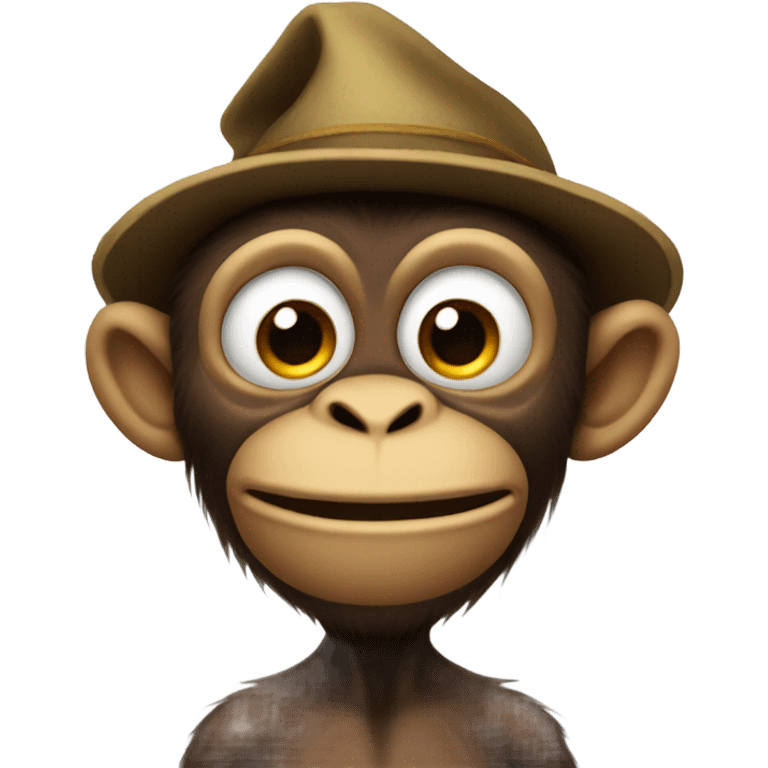 Stinky monkey man emoji