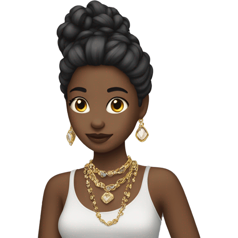 girl with jewelry emoji