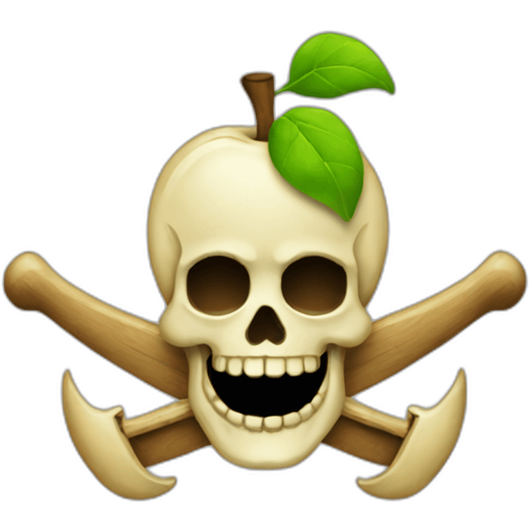 apple jolly Roger flag emoji