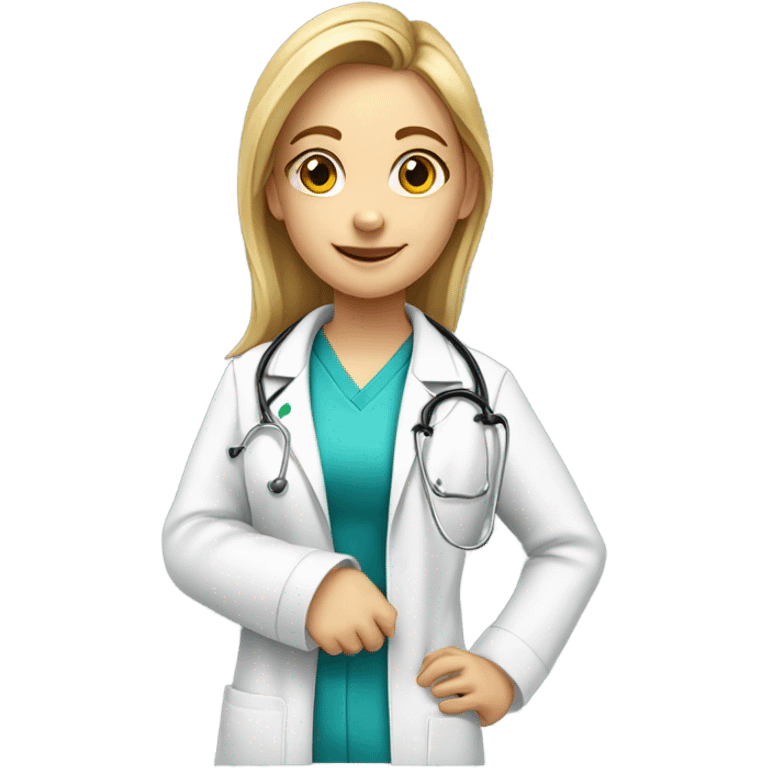 A doctor white girl emoji