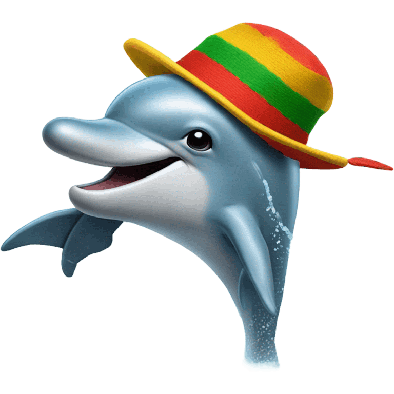 Reggae dolphin emoji