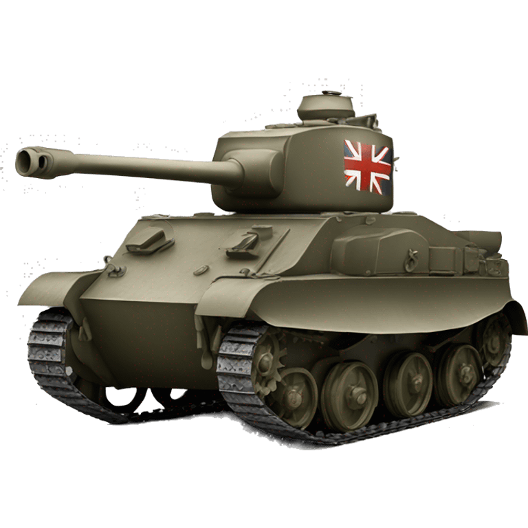 A British WWII tank from the side emoji