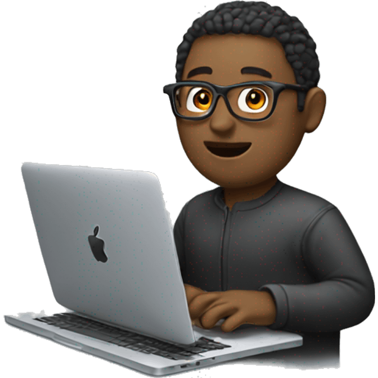 programmer with macbook emoji