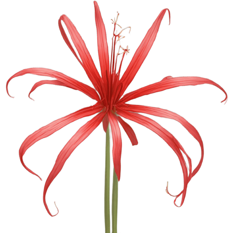 Spider lily red emoji