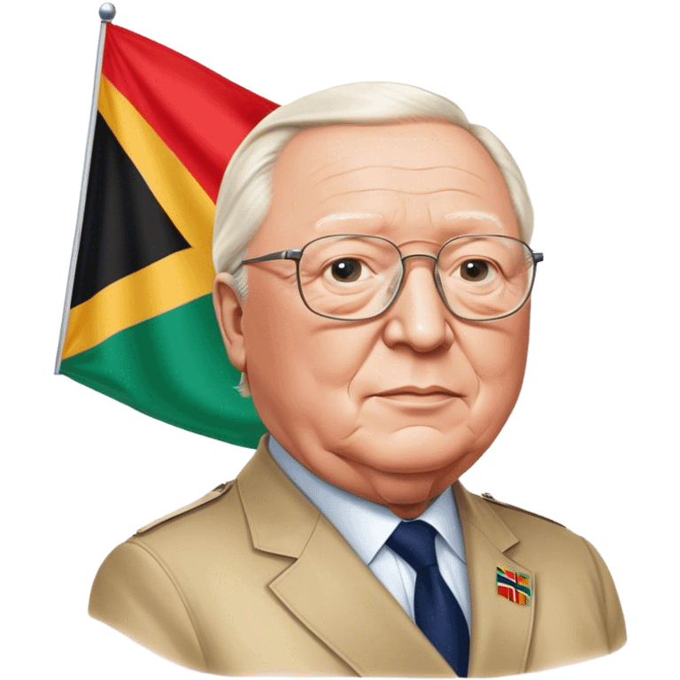 Jean-marie lepen with african flag emoji