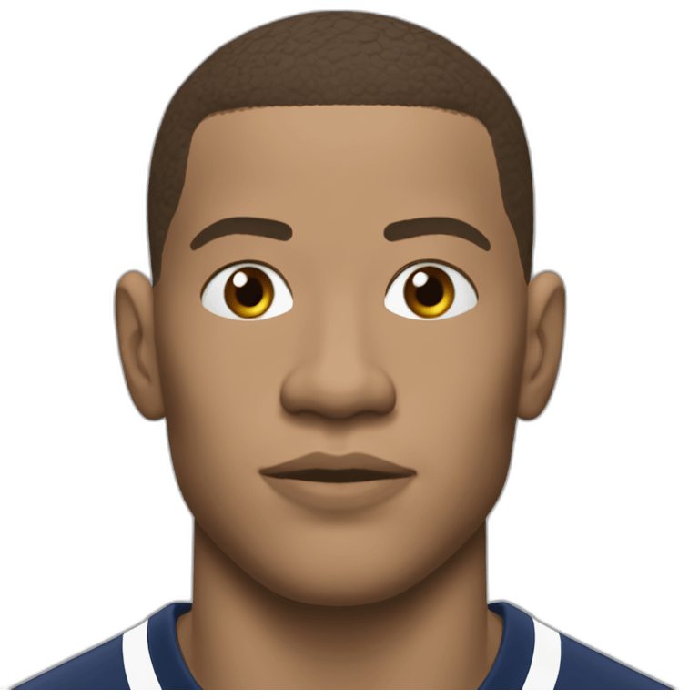 Mbappé tire un penalty emoji