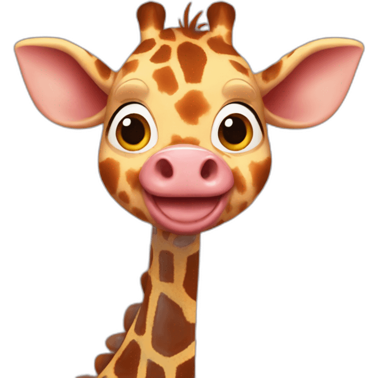 Chucky as giraffe pig emoji