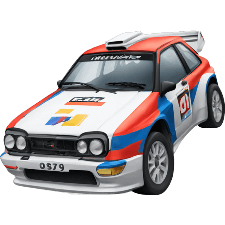 Rally car emoji