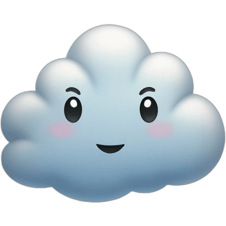 cheerful cloud emoji