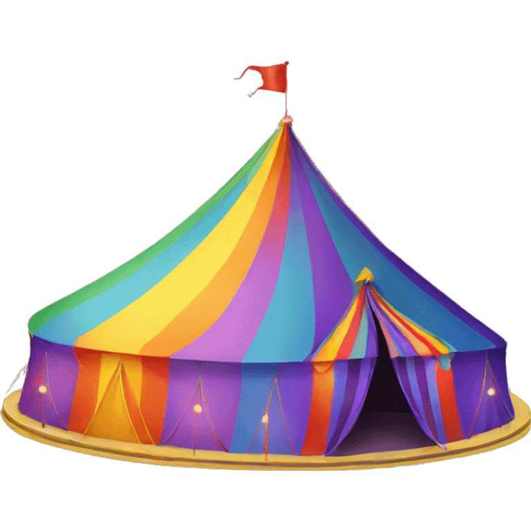 rainbow circus tent emoji