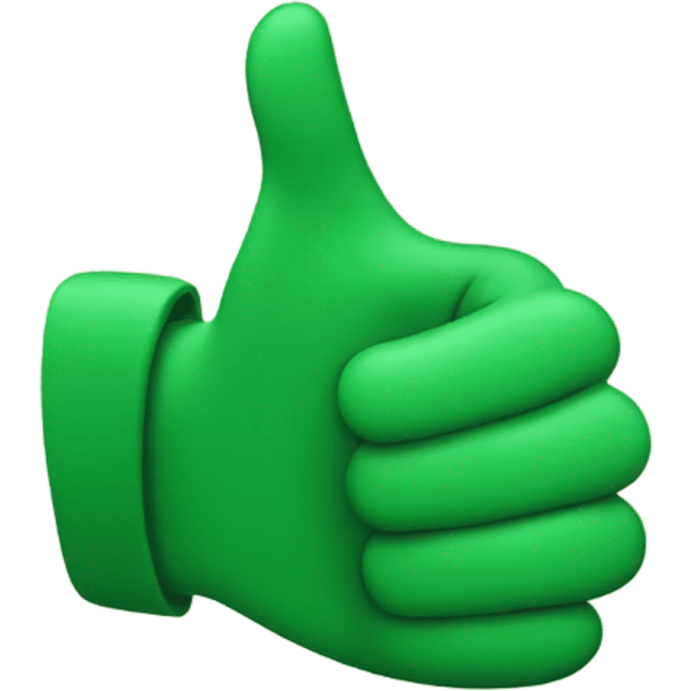 Green hand withThumbs up  emoji