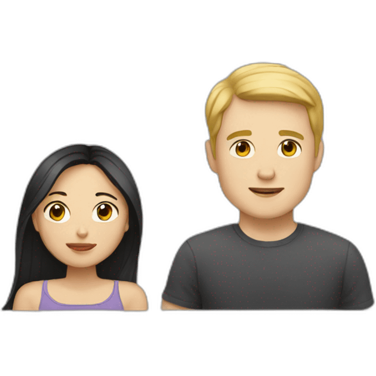 white man with asian girlfriend emoji