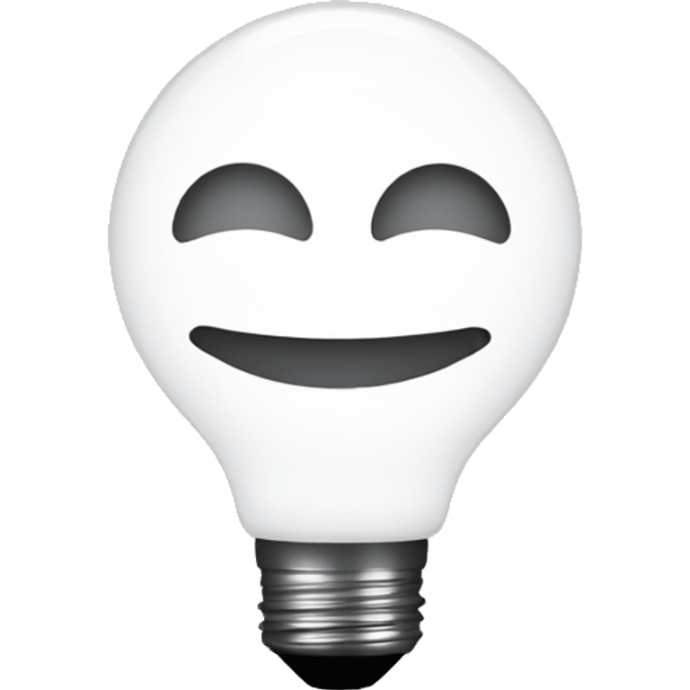 led light smiling 2d emoji