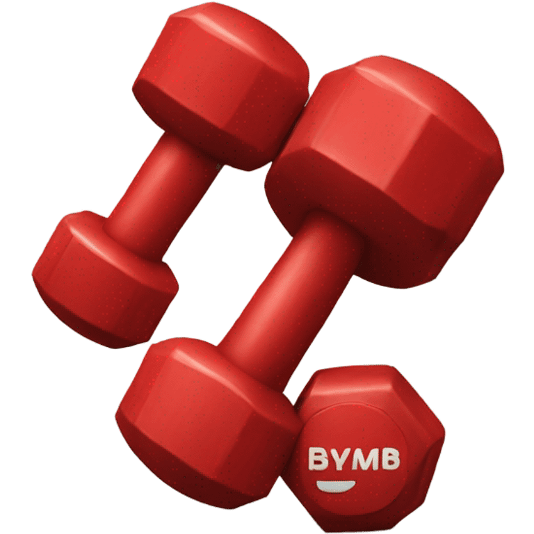 red dumbbell emoji