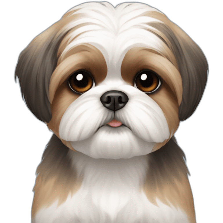 super short hair shih tzu emoji