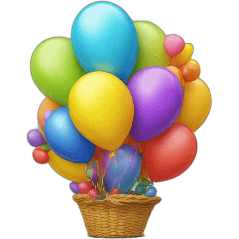 colorful balloon still life emoji