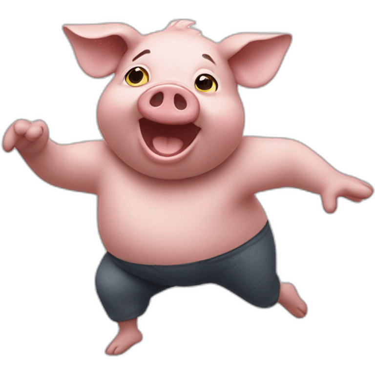 Cochon qui danse emoji