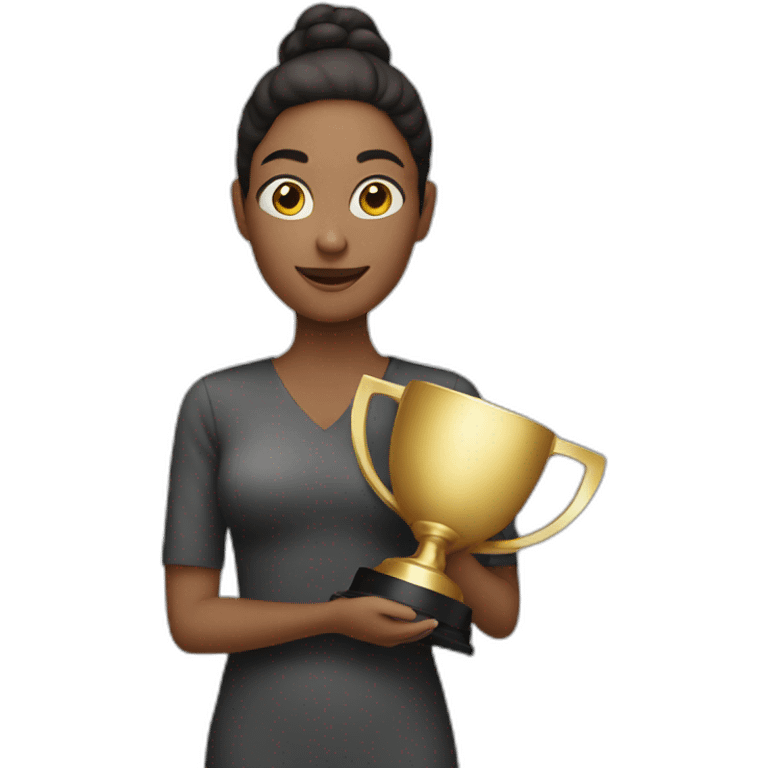 Women holding an award  emoji