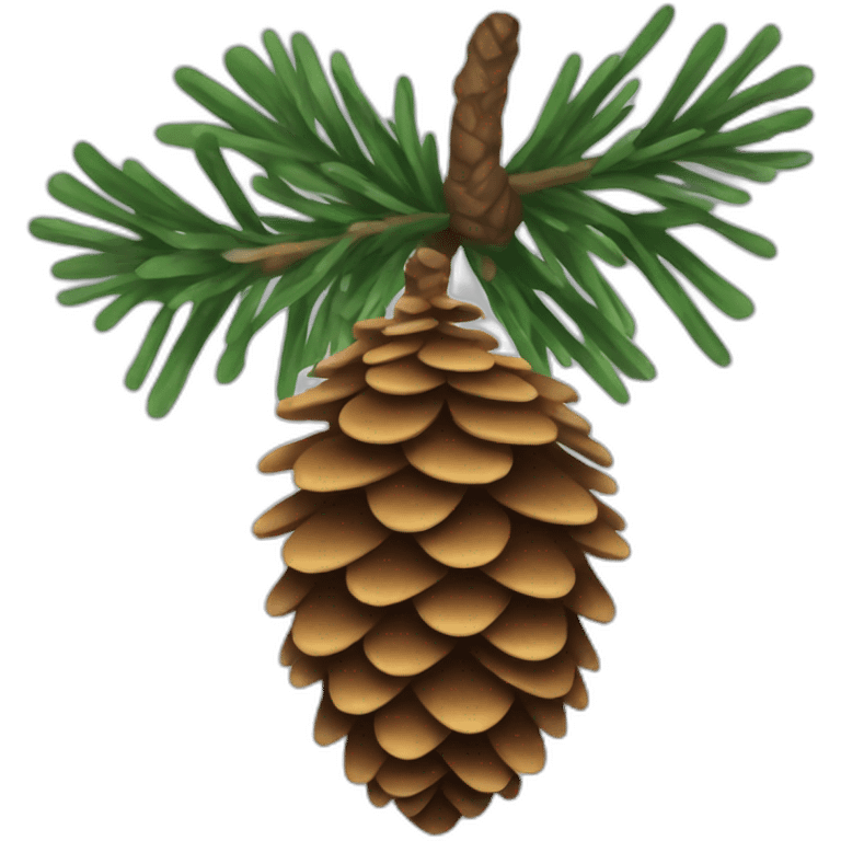 Spruce pine cone emoji