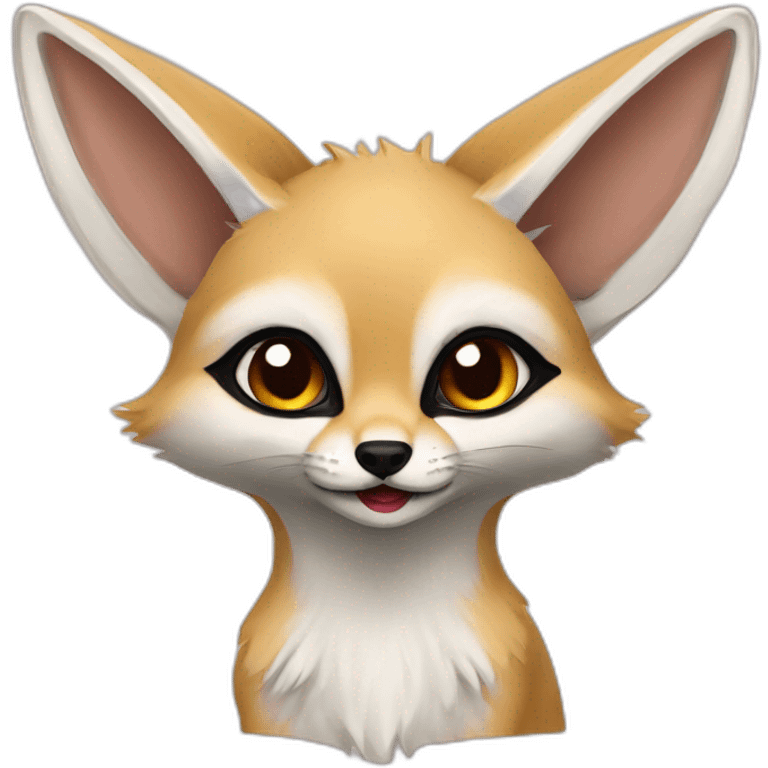 Fennec avec a maquillage Algérie emoji