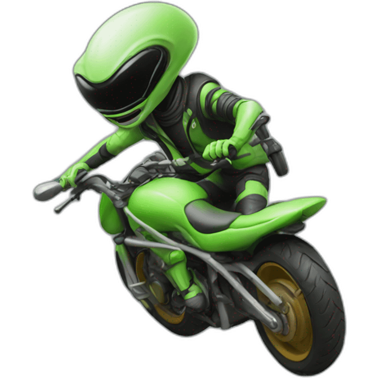 alien on a moto emoji