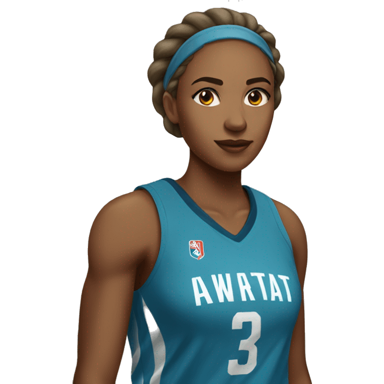 female basketball player emoji