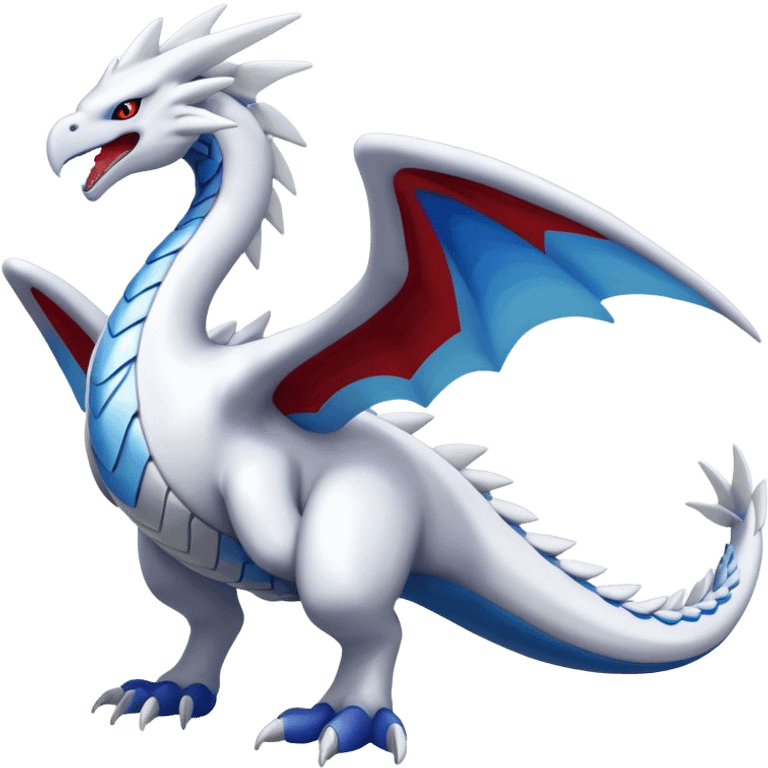 Kyurem-reshiram-Lugia-hybrid, full body emoji