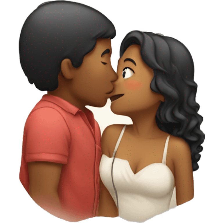 Love kissing  emoji