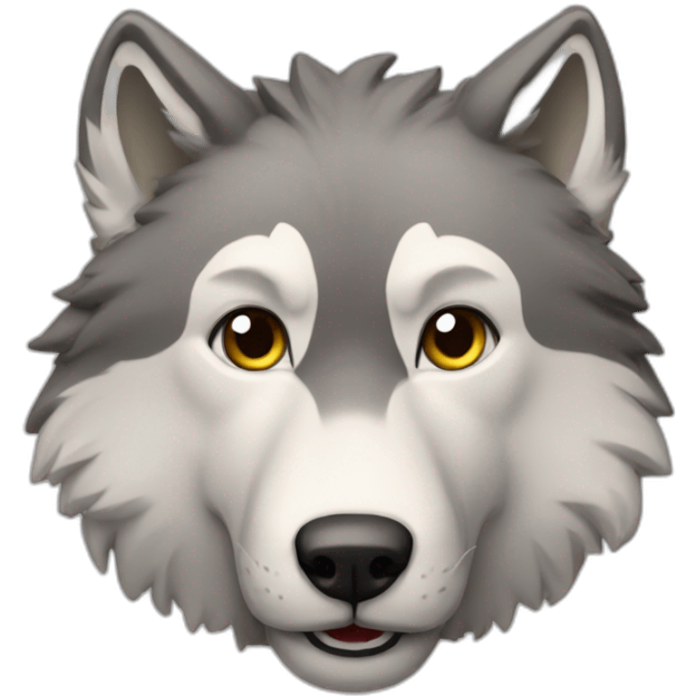 Loup qui fais aouuu emoji