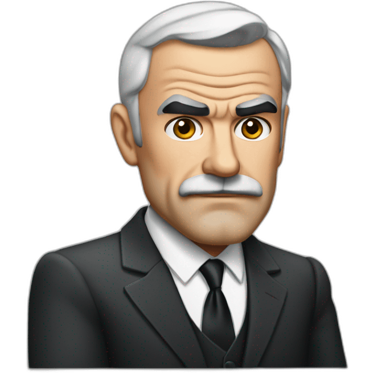 sean connery serious cartoon wearing suit emoji