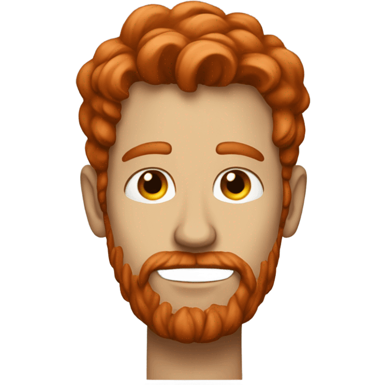 Skinny red headed man with a bad beard  emoji