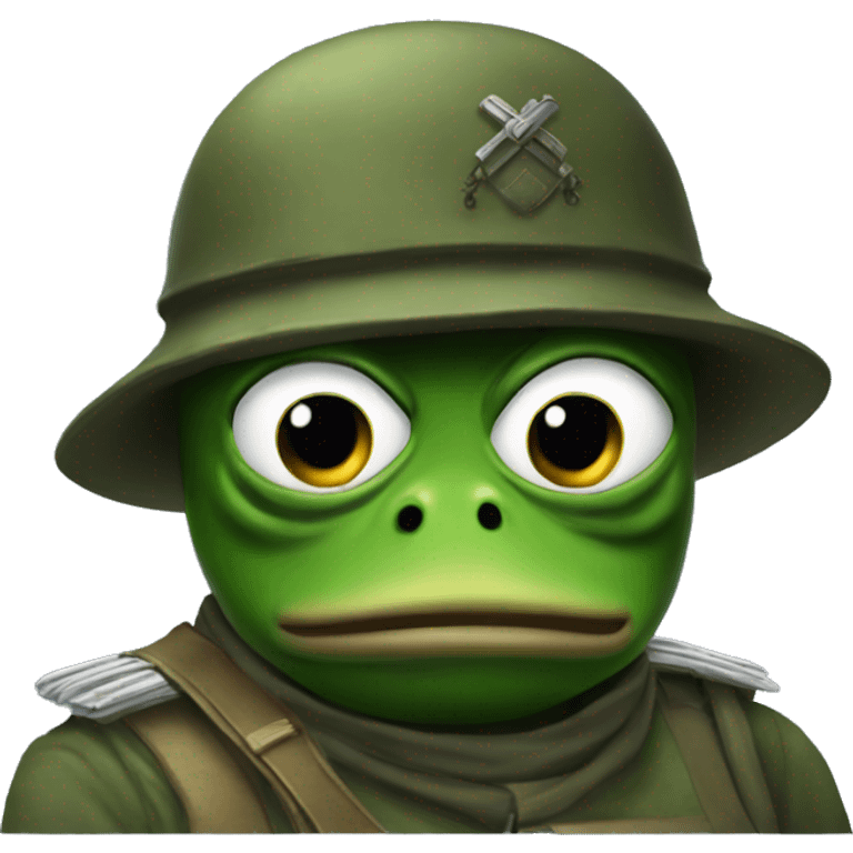 Pepe the frog soldier emoji