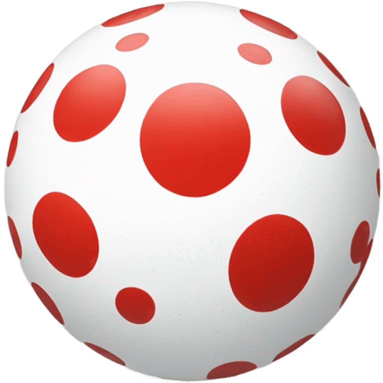 Red ball with white spots emoji