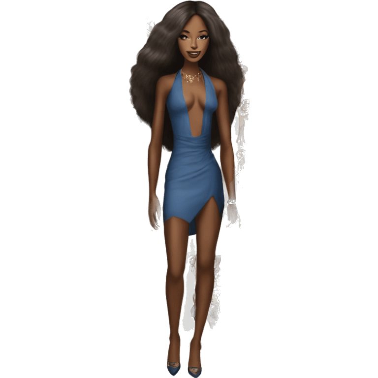 Pretty Naomi Campbell full body emoji