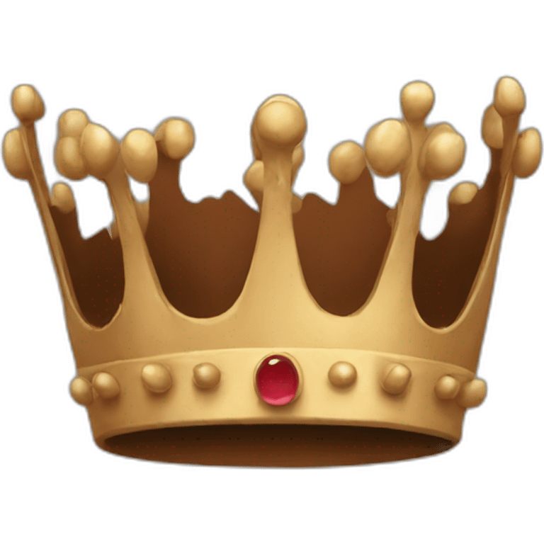 Brown crown emoji