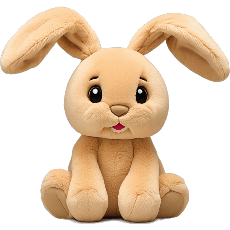 tan floppy ear bunny jellycat stuffed animal emoji