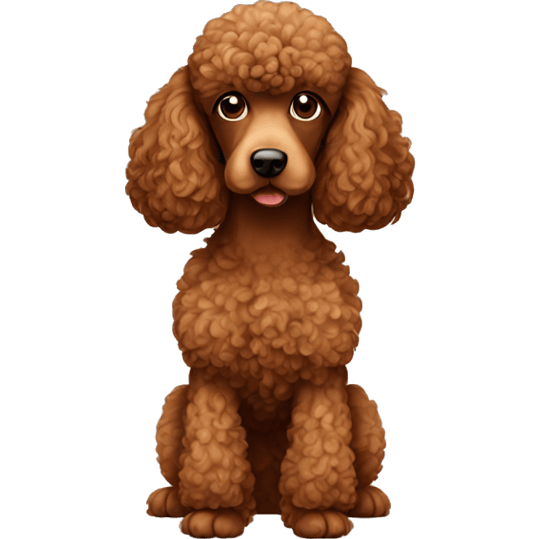 brown poodle  emoji