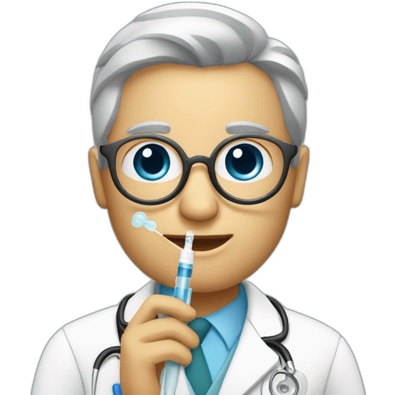 Doctoer with a syringe emoji