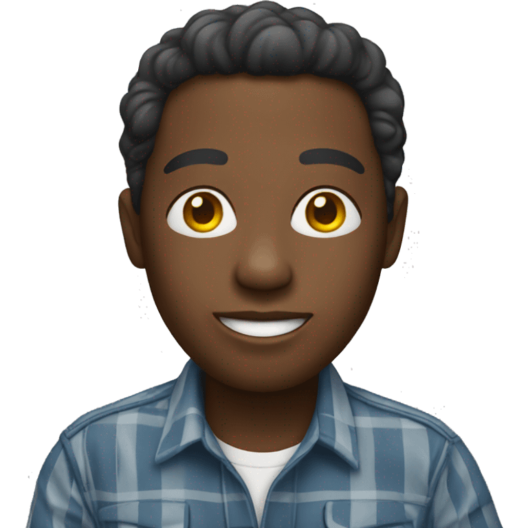 African-American wearing a shirt emoji