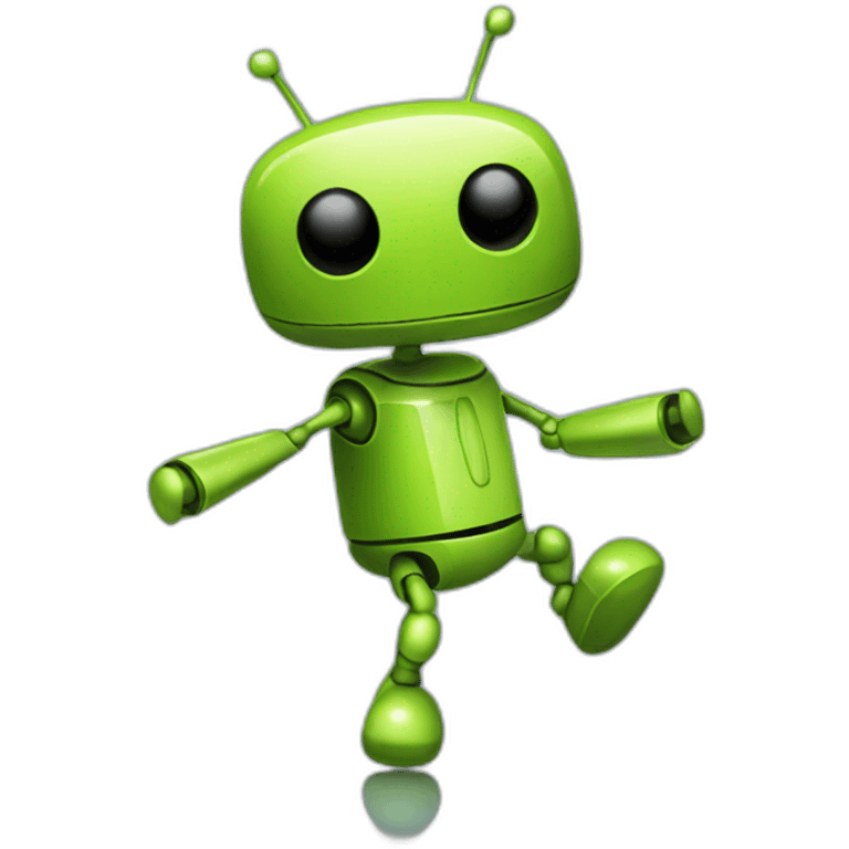 dancing bugdroid emoji