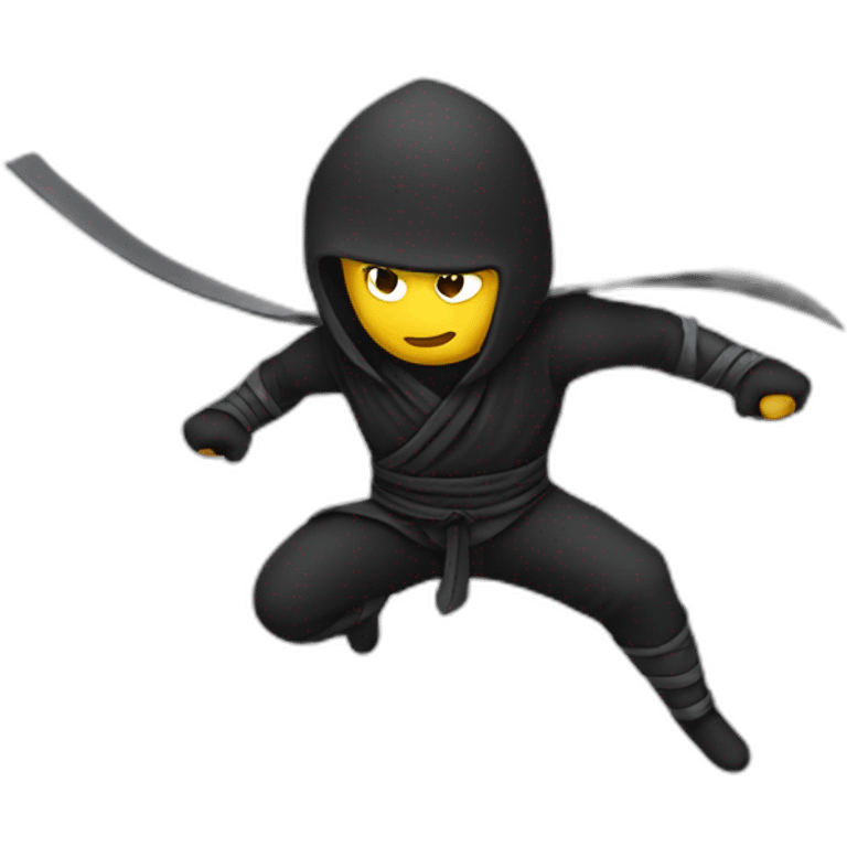 Flying-ninja emoji